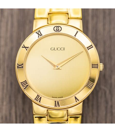 gucci gold watxh|gucci watch gold vintage.